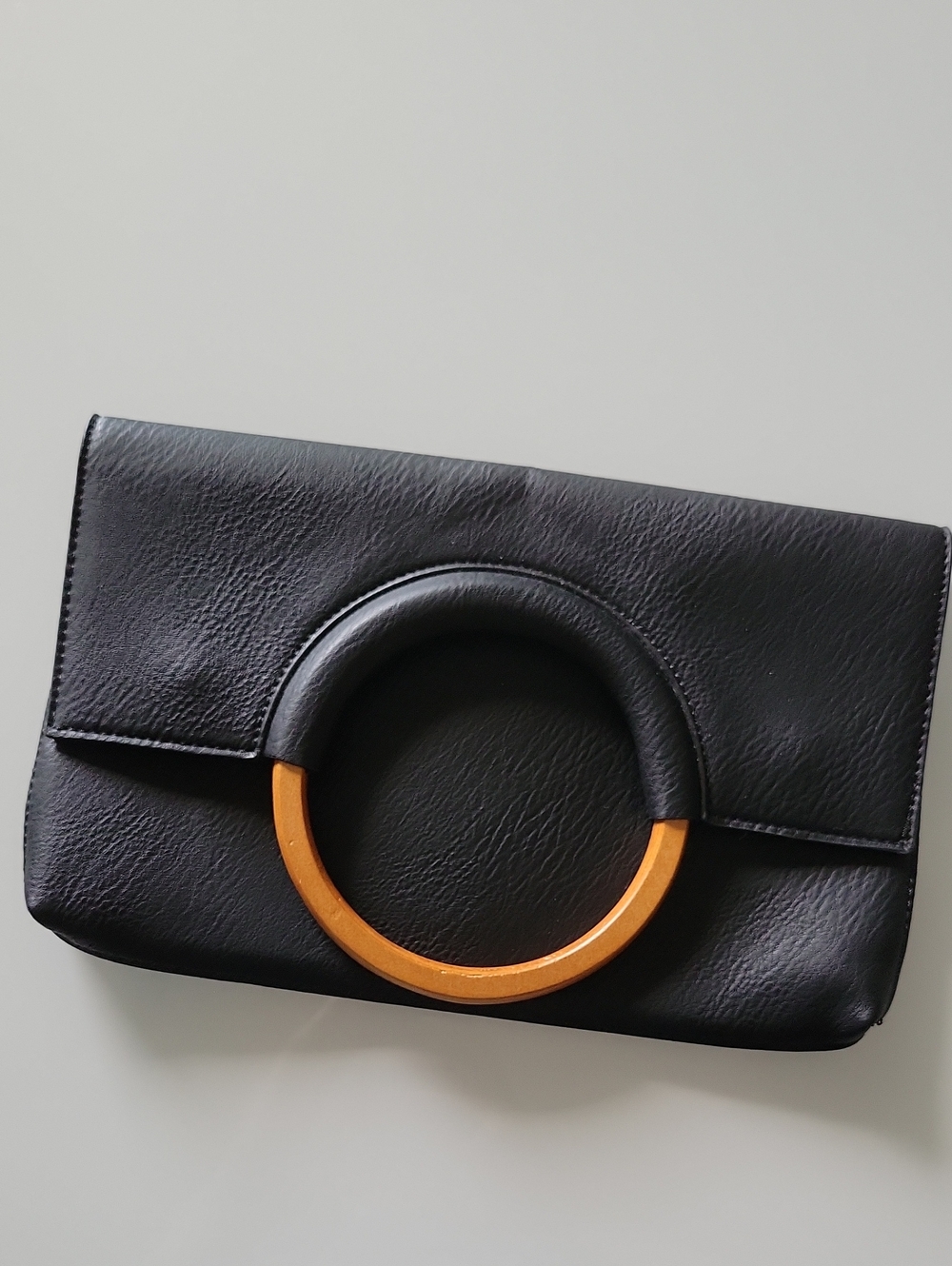 bp Faux Leather Circle Clutch